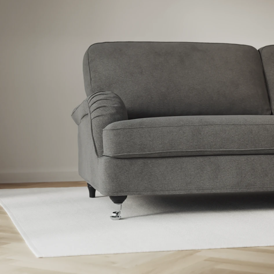 Oxford - 3-sits soffa svängd - Grå