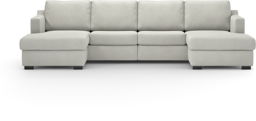 Friday - 2-sits soffa med två schäslonger - Vit