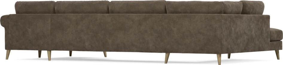 Bridge - 3-sits soffa med divan vänster och schäslong höger - Brun