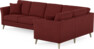 Eden - Hörnsoffa, 3+1-sits - Röd