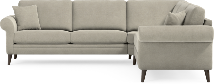 Eden - Hörnsoffa, 2,5+2,5-sits - Brun