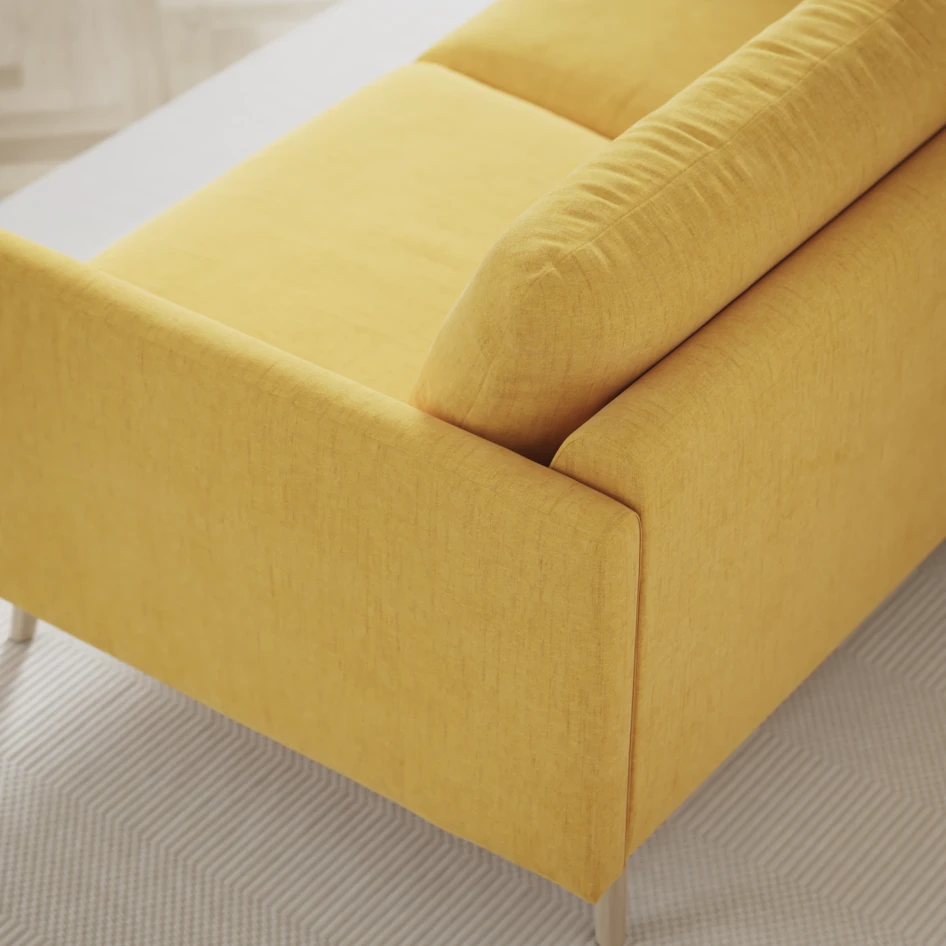 Madison Lux - Hörnsoffa 2+3-sits, hörn 1 - Gul
