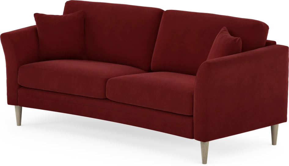 Eden - 2,5-sits soffa svängd - Röd