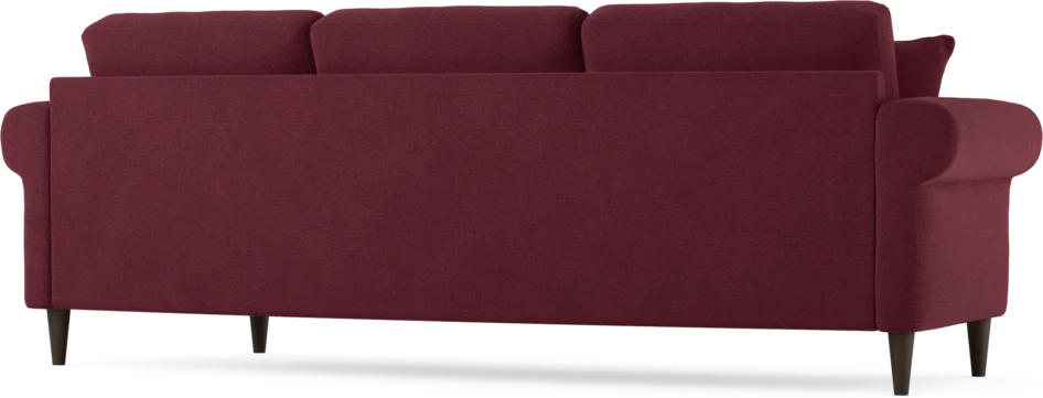 Eden - 3-sits soffa svängd - Röd