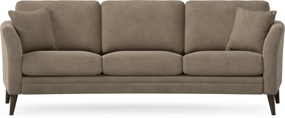 Eden - 3-sits soffa svängd - Brun
