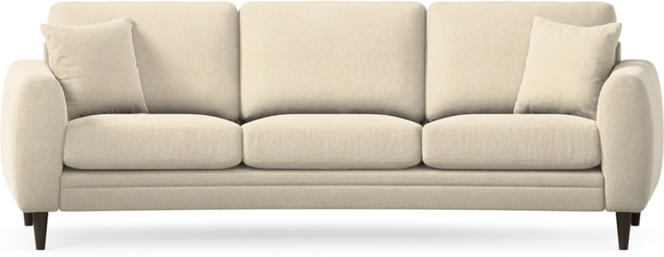 Eden - 3-sits soffa svängd - Beige