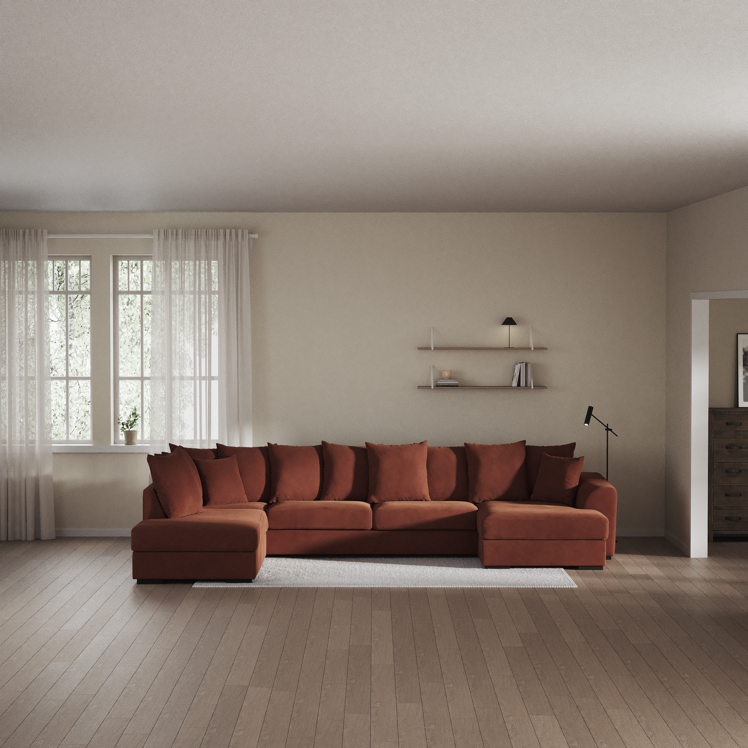 Town - 3-sits soffa med divan vänster och schäslong höger - inspiration