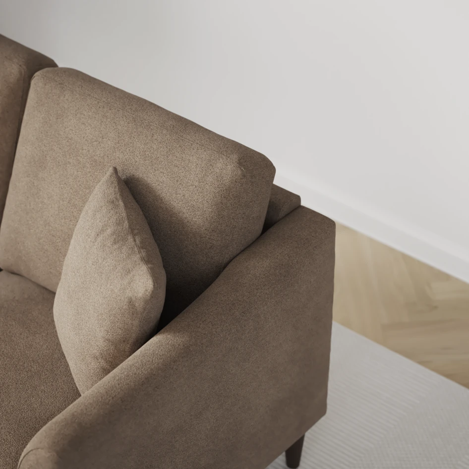 Eden - 3-sits soffa - Brun