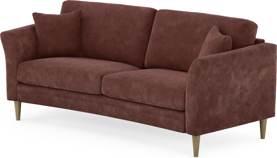 Eden - 2,5-sits soffa svängd - Röd