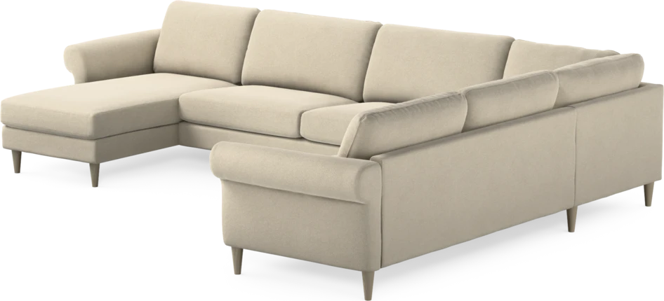 Bridge - Hörnsoffa, 3+2-sits med schäslong vänster - Beige