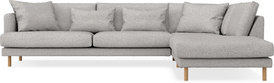 Harper - 3-sits soffa med divan höger - Vit