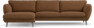 Madison Lux - 3-sits soffa med schäslong vänster - Brun