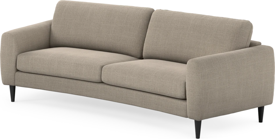 Bridge - 3-sits soffa svängd - Beige
