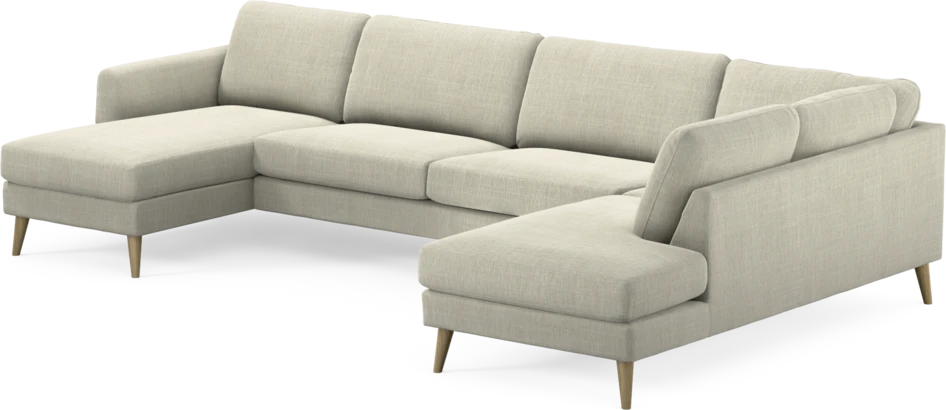 Bridge - 3-sits soffa med schäslong vänster och divan höger - Beige