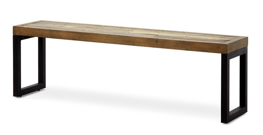 Woodenforge - Bänk till matbord,155x35x48 cm - Brun