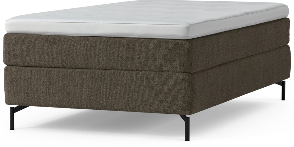 Delux Sense - Kontinentalsäng, enkelsäng 120 cm med bäddmadrass och sängben