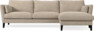 Winston - 3-sits soffa med schäslong, vändbar - Beige