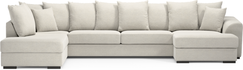 Town - 3-sits soffa med divan vänster och schäslong höger - Vit