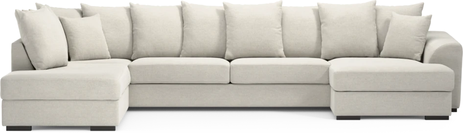 Town - 3-sits soffa med divan vänster och schäslong höger - Vit