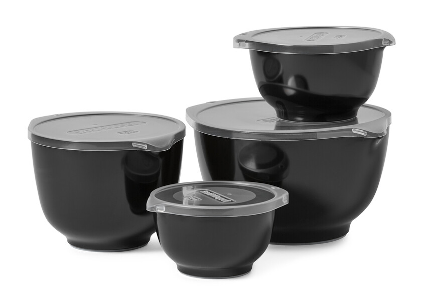 Margrethe - Skål, 4-pack - Svart