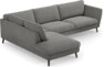 Madison - 3-sits soffa med divan vänster - Grå