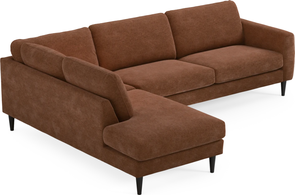 Bridge - 3-sits soffa med divan vänster - Orange
