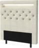 New York led - Sänggavel, 90-210 cm - Beige