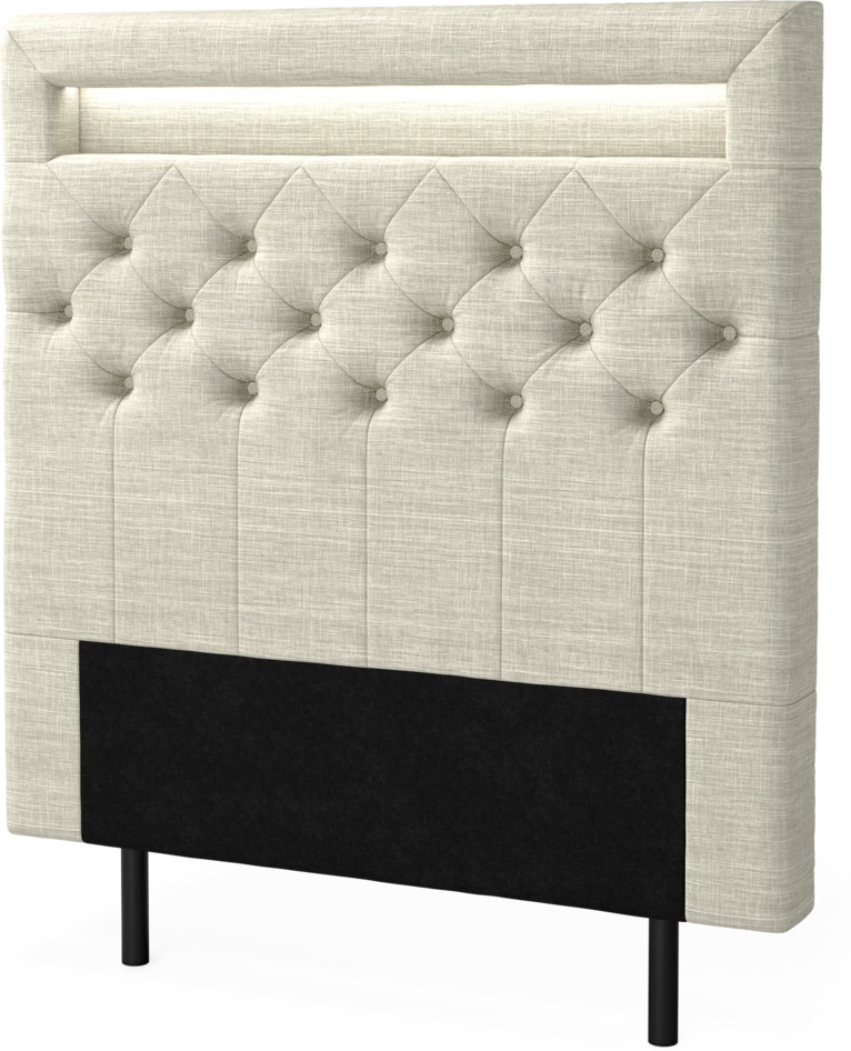 New York led - Sänggavel, 90-210 cm - Beige