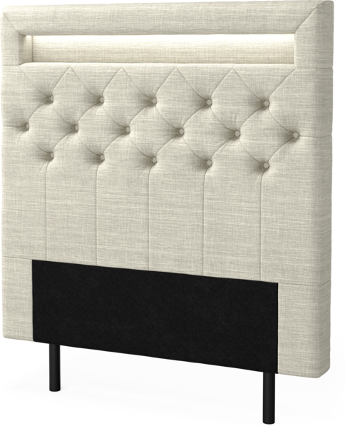 New York led - Sänggavel, 90-210 cm - Beige