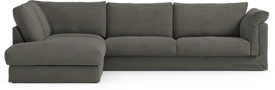 Cherrie Klädsel - Klädsel till 3-sits soffa med divan vänster - Grå