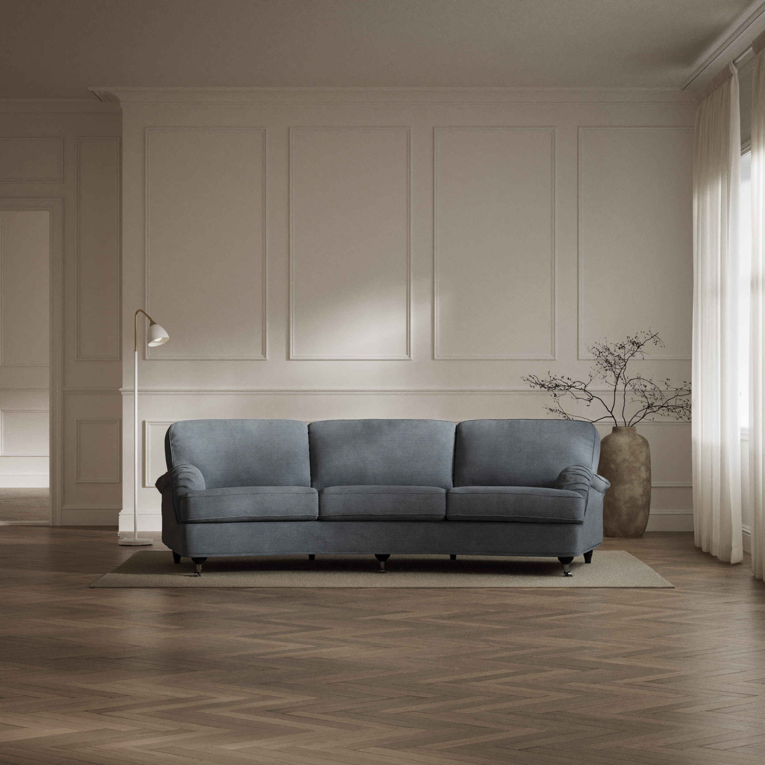 Oxford - 3-sits soffa svängd - inspiration
