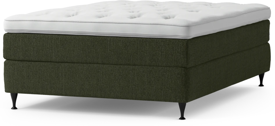 Delux Sense - Kontinentalsäng, enkelsäng 140 cm med bäddmadrass och sängben