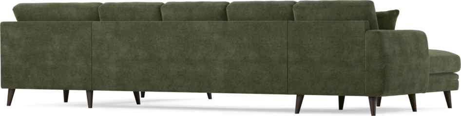 Eden - 3-sits soffa med schäslong vänster och divan höger - Grön