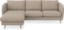 Madison Lux - 2-sits soffa med schäslong vänster - Beige