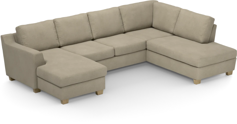 Friday - 3-sits soffa med schäslong vänster och divan höger - Beige