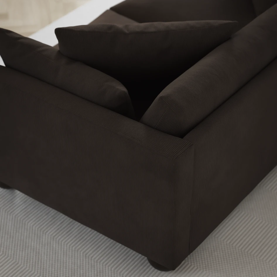 Harper - 3-sits soffa - Brun