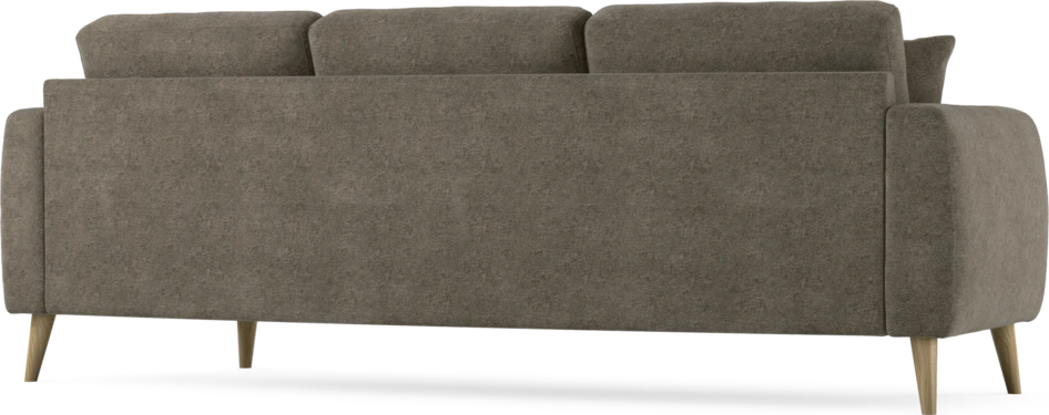 Eden - 3-sits soffa svängd - Brun