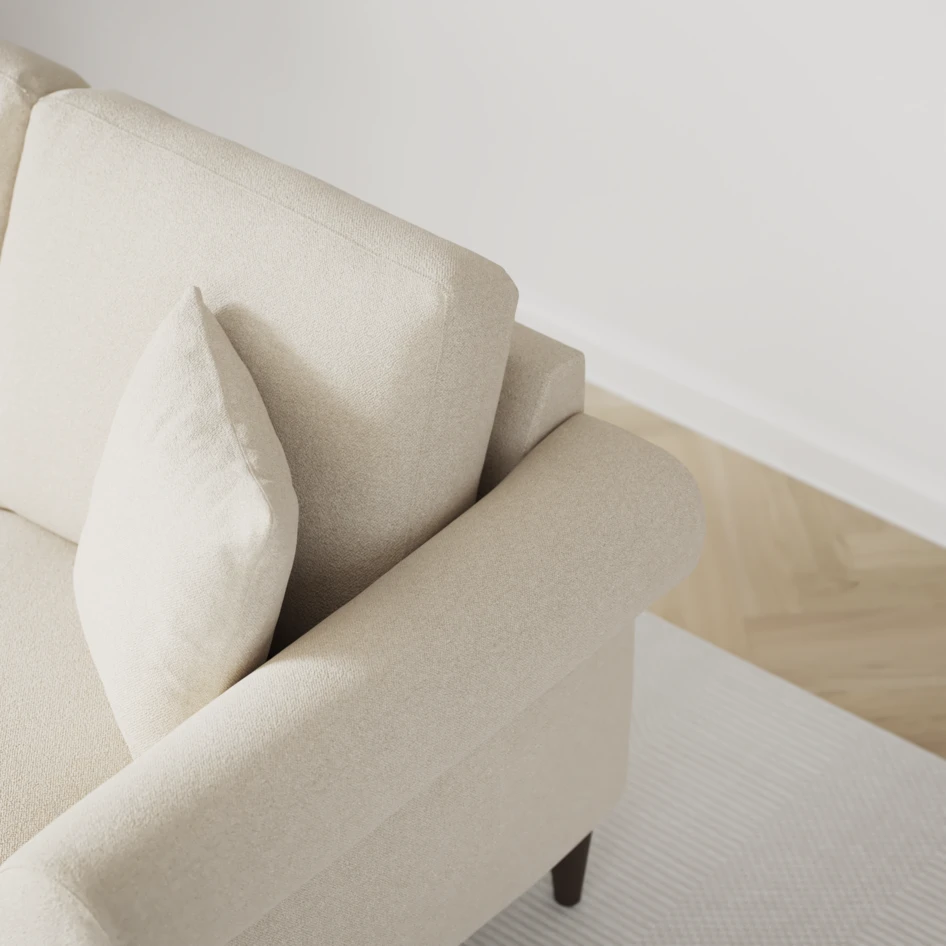 Eden - 2,5-sits soffa svängd - Beige