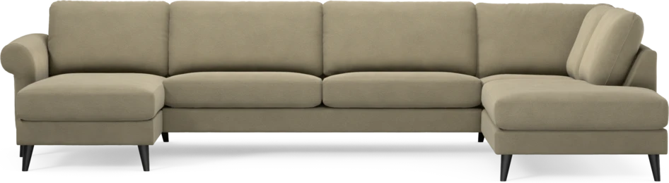 Bridge - 3-sits soffa med schäslong vänster och divan höger - Beige