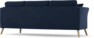 Eden - 3-sits soffa svängd - Blå