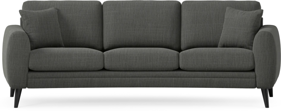 Eden - 3-sits soffa svängd - Grå
