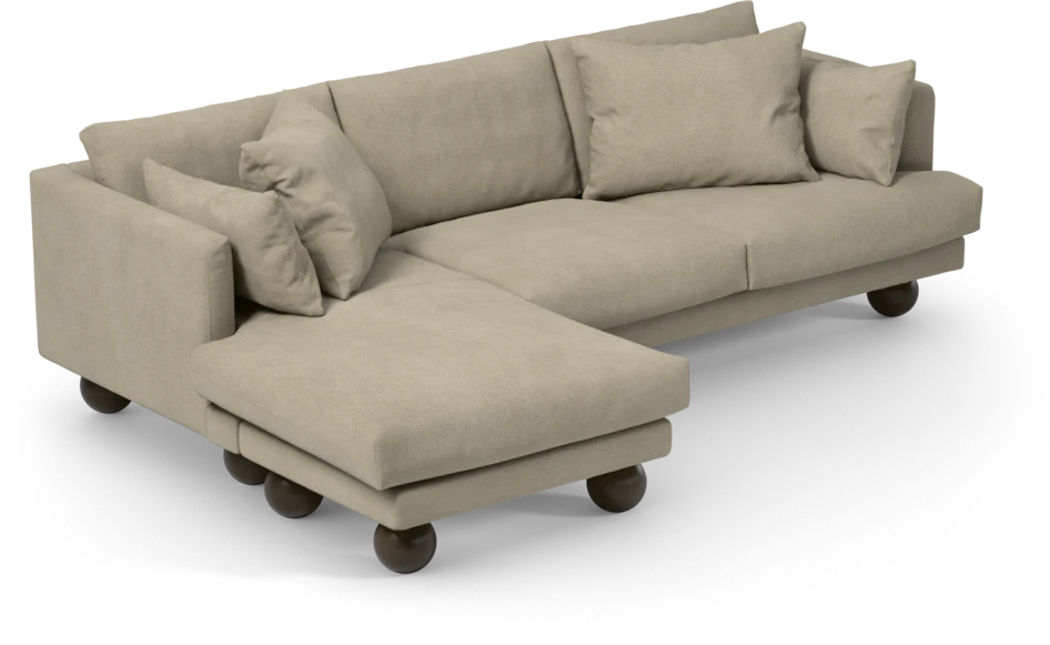 Harper - 4-sits med schäslong vänster - Beige