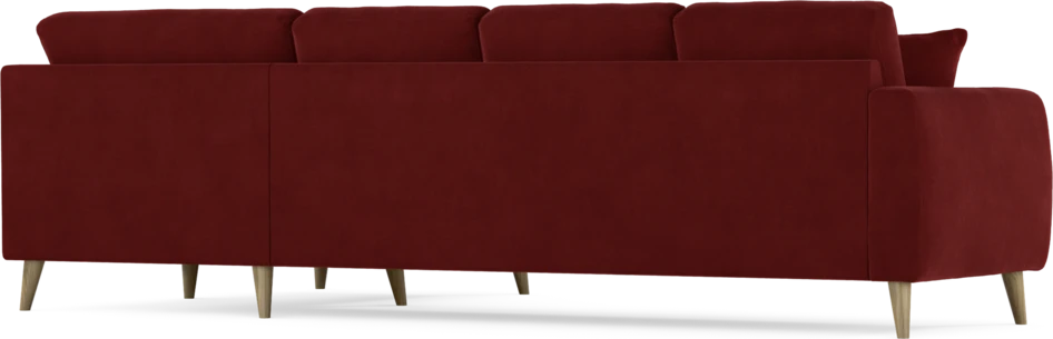 Eden - Hörnsoffa, 3+1-sits - Röd