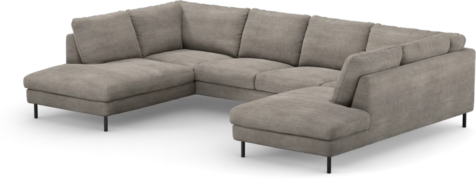 Madison Lux - 2-sits soffa med divan vänster och höger - Beige