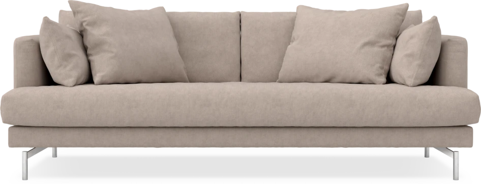 Harper - 3-sits soffa, hel dyna - Beige