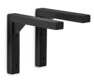 Living - Konsol till vägghyllplan, 2-pack, 3x19x17 cm - Svart