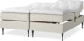 Delux Sense - Ställbar säng, dubbelsäng med bäddmadrass - Beige