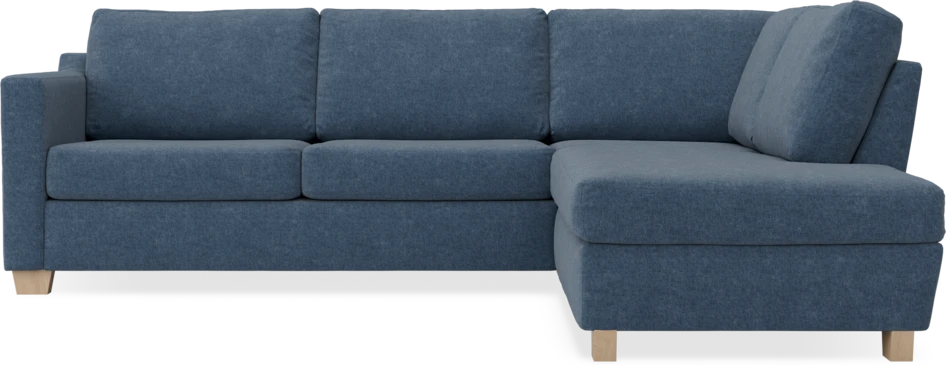 Friday - 2,5-sits soffa med divan höger - Blå