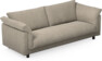 Cherrie - 3-sits soffa, hel dyna, fast klädsel - Beige
