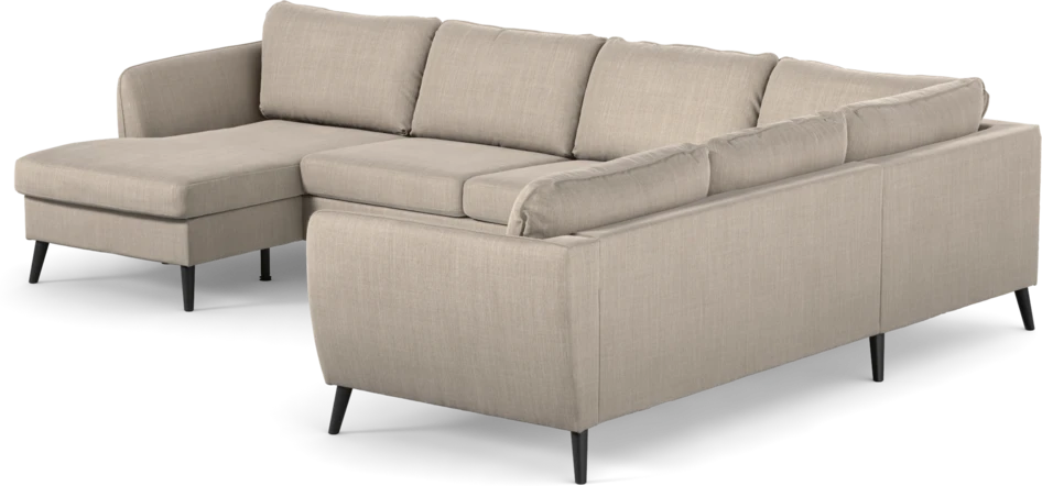 County - Hörnsoffa, 3+2-sits med schäslong vänster - Beige